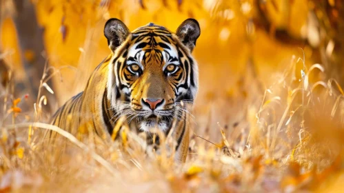 Powerful Tiger Portrait in the Wild