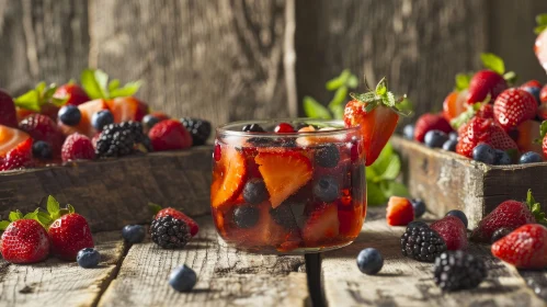 Refreshing Summer Drink with Berries and Mint - Organic Lifestyle