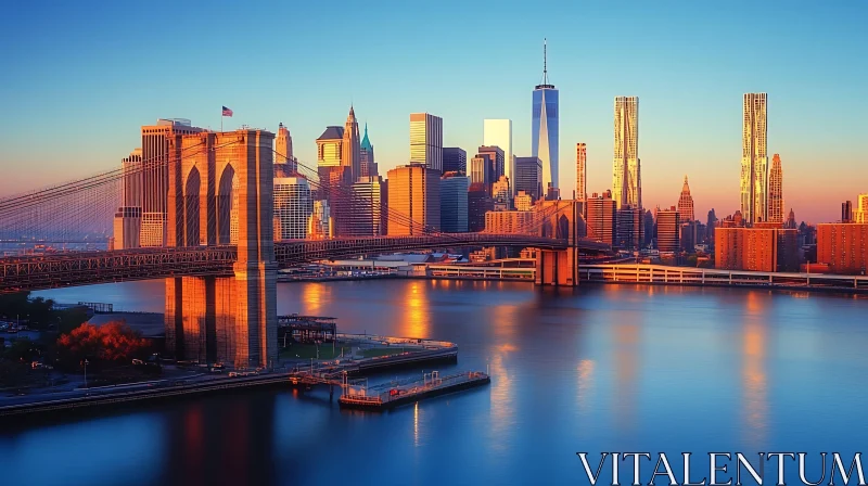 Golden Sunset Over Urban Skyline