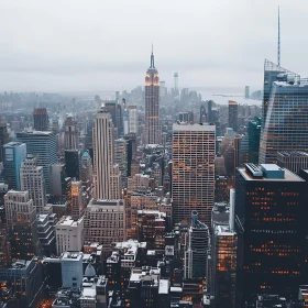 Skyline of Bustling Metropolis