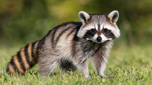 Wild Raccoon in Natural Habitat