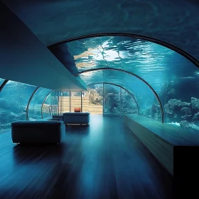 Modern Underwater Lounge Design