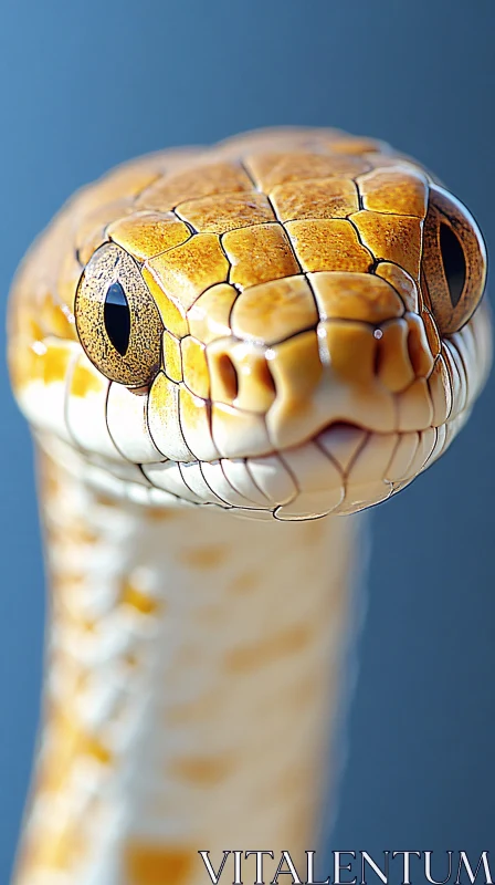 Detailed Snake Scale Portrait AI Image