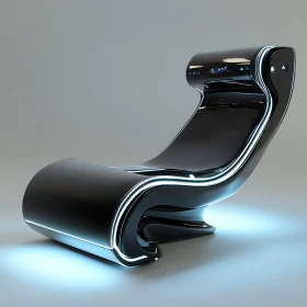 Modern Ergonomic Chair with Integrated LED Lights