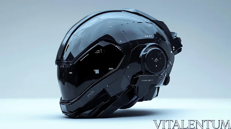 Advanced Sci-Fi Helmet AI Image