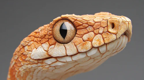 Detailed Snake Scale and Eye