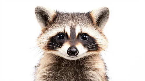 Curious Raccoon Close-Up