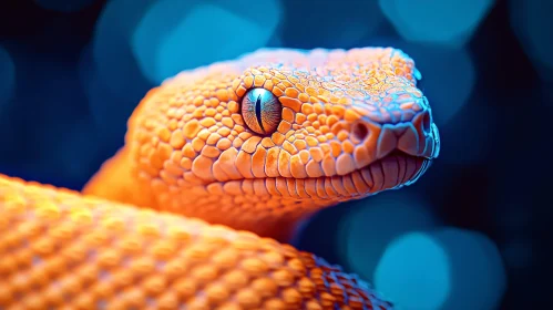 Detailed Macro Snake Image