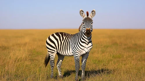 Elegant Zebra in Natural Habitat