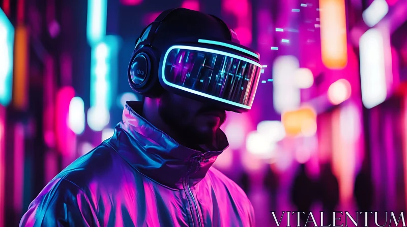 AI ART Cyberpunk Virtual Reality Urban Landscape