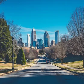 Urban Landscape with Skyscrapers