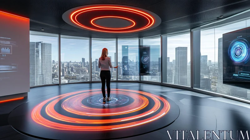 Advanced Holographic Technology Room with City View