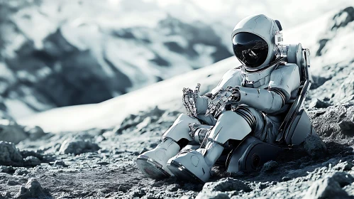 Advanced Robot Relaxing in a Desolate Landscape