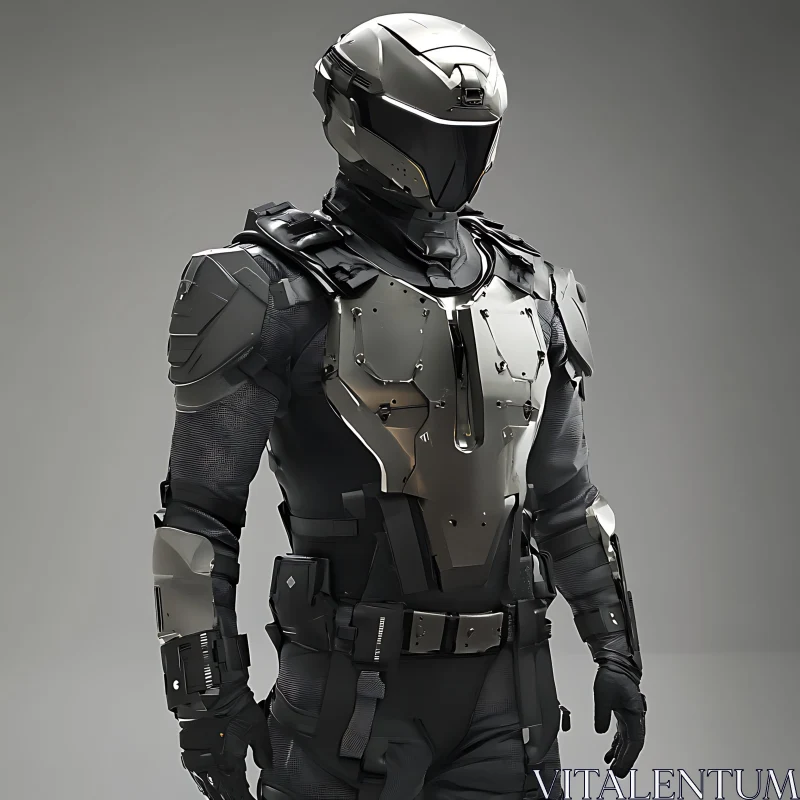 High-Tech Cyborg Soldier AI Image