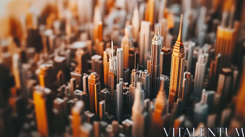 Intricate Architectural Details in Urban Metropolis AI Image