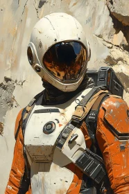 Futuristic Spacesuit and Exploration