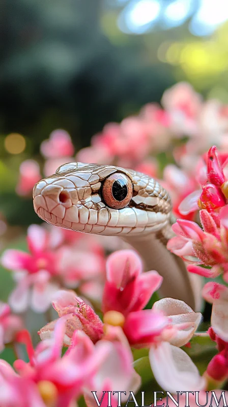 AI ART Snake in Bloom