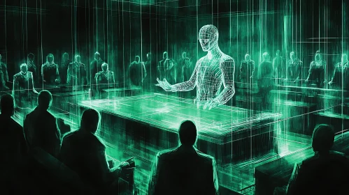 Digital Hologram in a Virtual Presentation