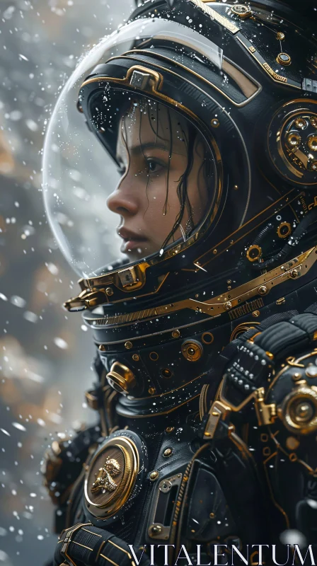 Detailed Futuristic Astronaut Gear AI Image