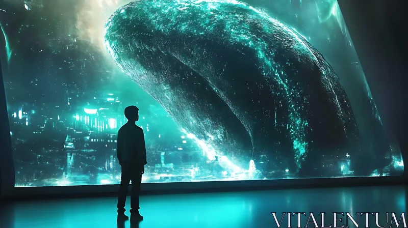 Immersive Virtual Reality Whale Experience AI Image