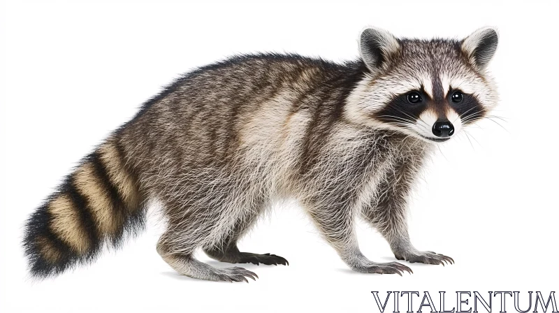 AI ART Raccoon's Inquisitive Gaze