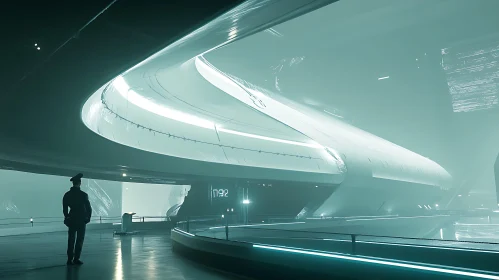 Cutting-Edge Sci-Fi Space Interior