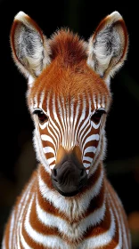 Striking Close-Up of a Zebra