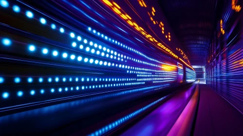 High-Speed Neon Light Tunnel