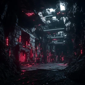 Sci-Fi Neon Cave