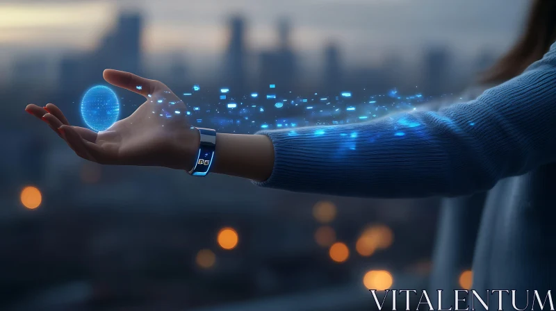 Innovative Wearable Tech with Hologram