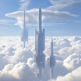 Cloud Piercing Futuristic Towers