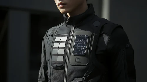 Advanced Solar-Powered Wearable Tech Jacket