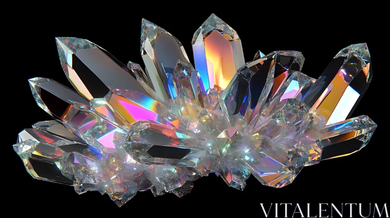 AI ART Radiant Prismatic Gemstones