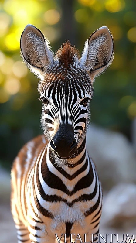 AI ART Zebra's Graceful Stripes