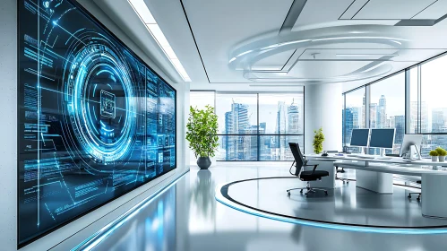 Modern Tech-Enhanced Office Space