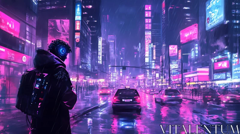 AI ART Futuristic Cyberpunk Urban Scene