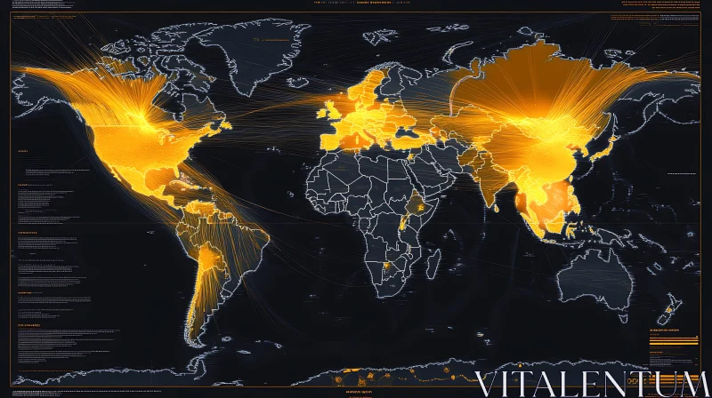 AI ART Data Network Visualization Map