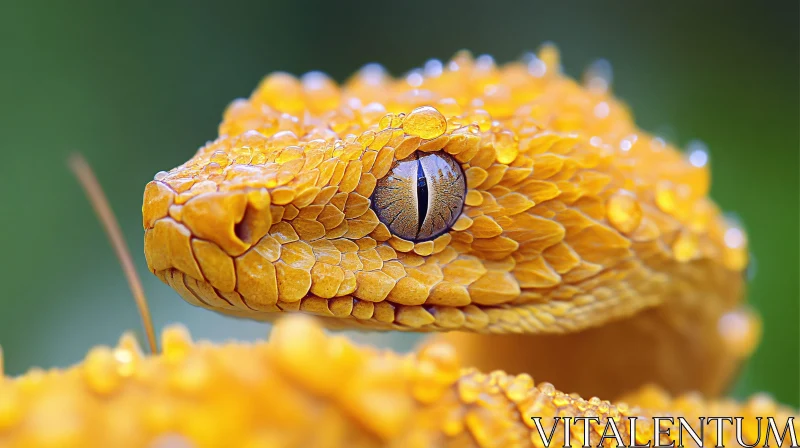 AI ART Captivating Shot of Horned Viper