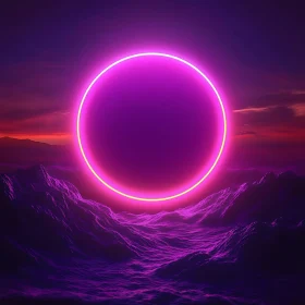 Mystical Neon Spheres and Waves