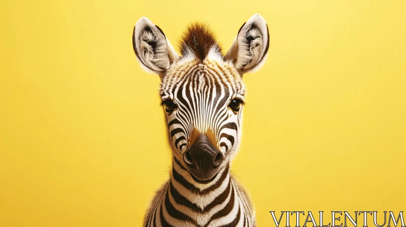 AI ART Zebra with Bold Stripes