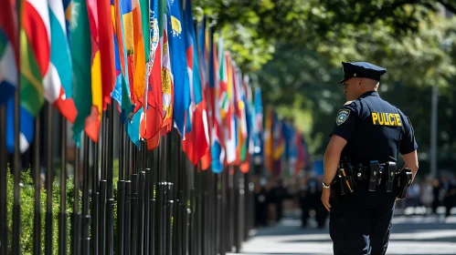 Security Patrol by International Flags