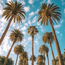 Palm Trees Reaching for the Sky in Nature’s Splendor