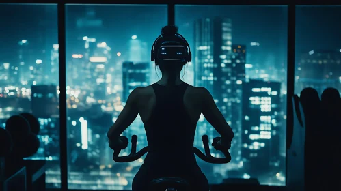 Virtual Reality Fitness with Urban City View