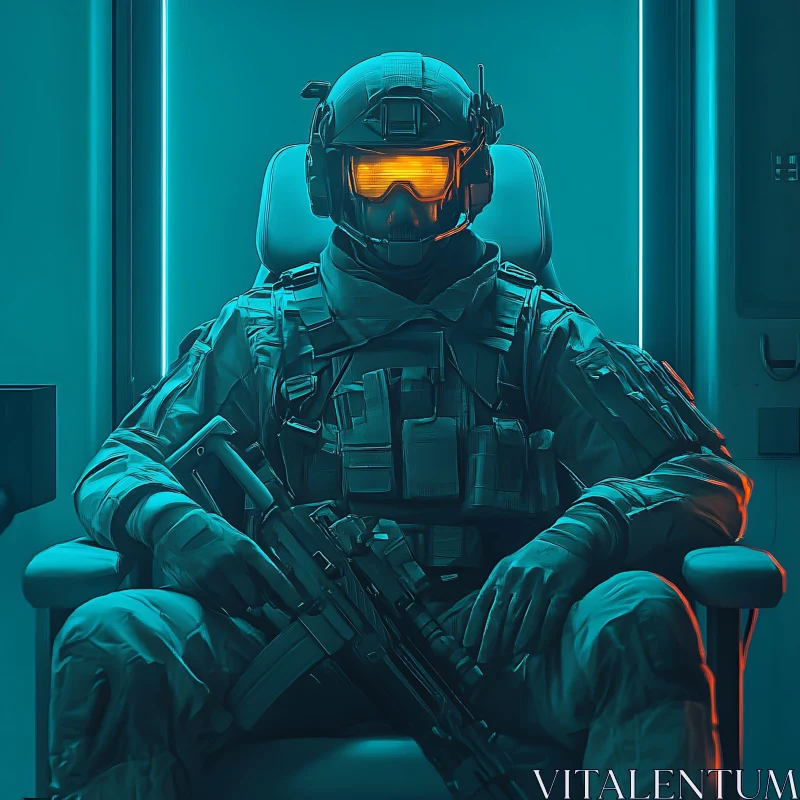 Cyber Soldier Equipped with Advanced Technology