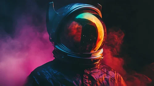 Cosmic Astronaut Reflection