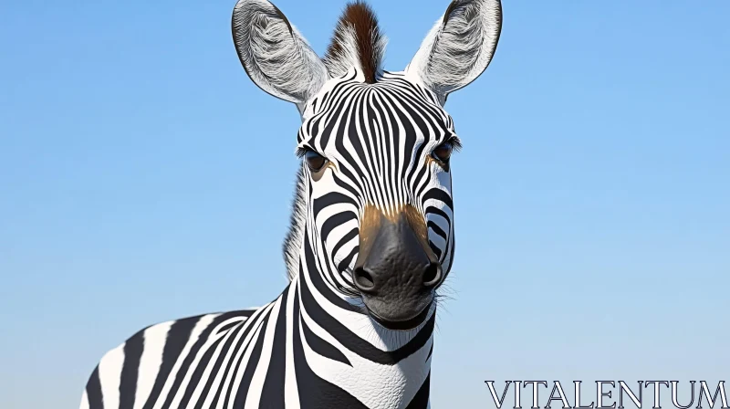Striking Zebra Portrait in Nature