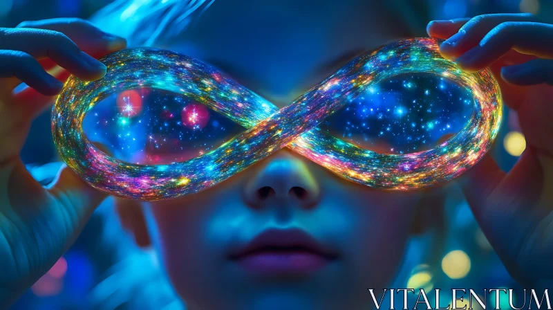 Galactic Infinity Light Phenomenon - Surreal Face