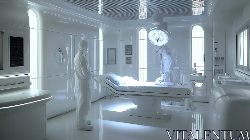 Futuristic Sterile Medical Environment AI Image