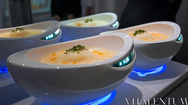 Modern Soup Presentation AI Image