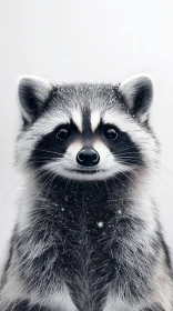 Curious Raccoon in Winter